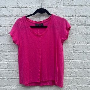 Tahari hot pink linen top. Sz M but runs small IMO